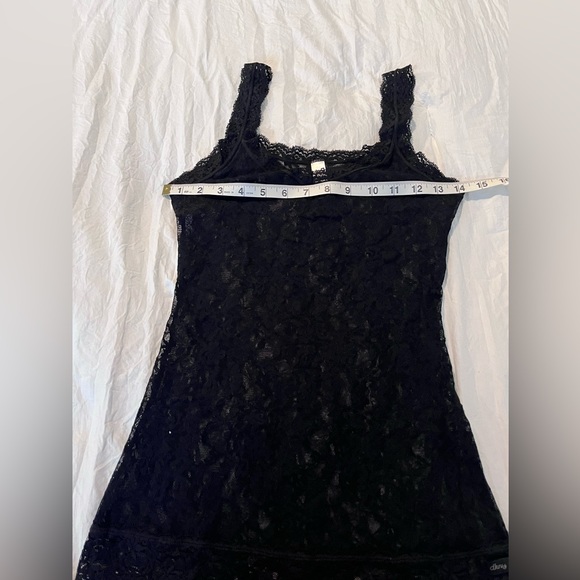DKNY Signature Black Stretch Lace Camisole/Chemise Medium - Picture 8 of 9